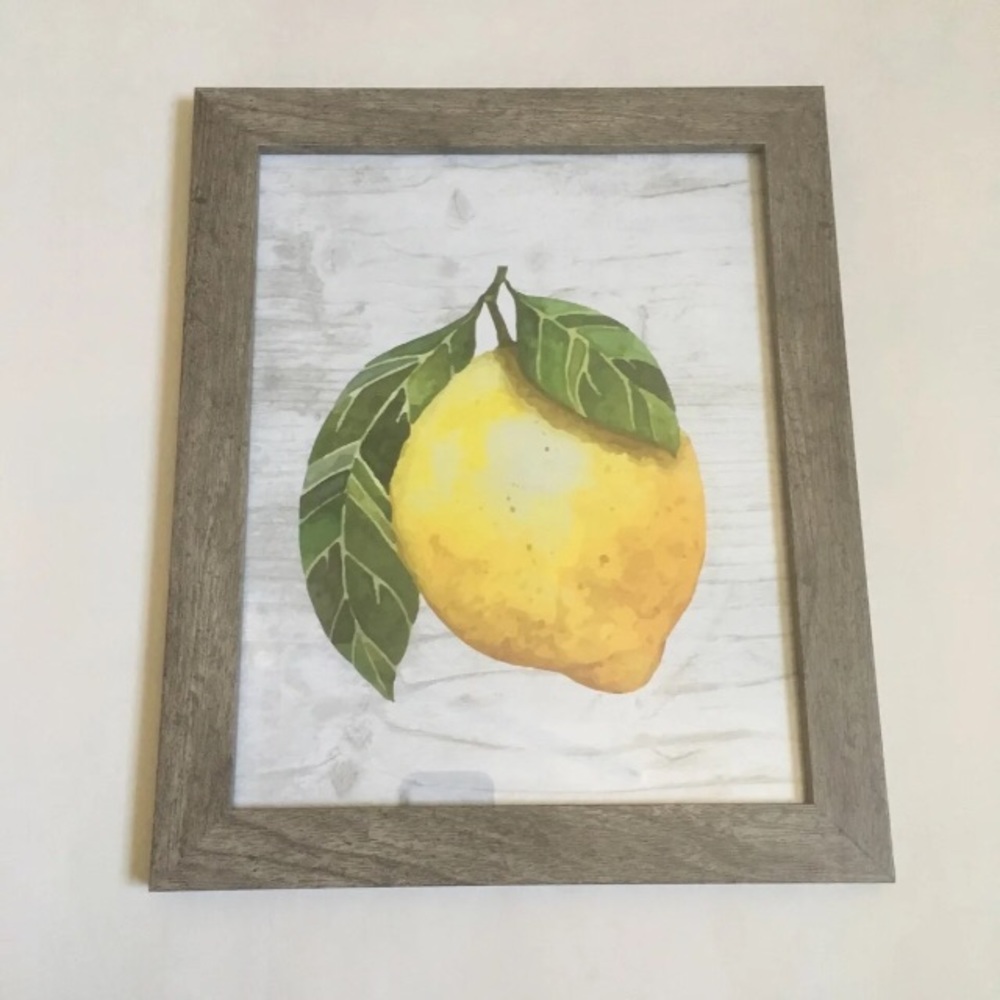 Lemon framed art print